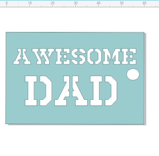 AWESOME DAD  tag 50 x 40.mm pack of 10